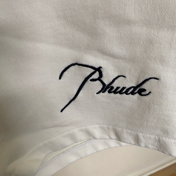 RHUDE Sweat Shorts Vintage White Size Small - Picture 3 of 5